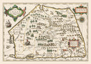 Vintage Map of Sri Lanka 1623