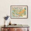 Vintage Map of Ise, Japan 1928