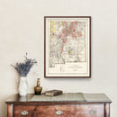 Vintage Map of New Mexico 1896