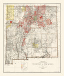 Vintage Map of New Mexico 1896