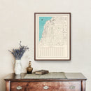 Vintage Map of Jaffa, Israel 1949