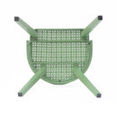 Milan Outdoor Dining Chair Set of 2 in Green Iron with Modern Design and Comfortable Dimensions
