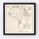 Vintage Africa Map 1755