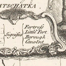 Vintage Map of Siberia 1744