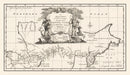 Vintage Map of Siberia 1744