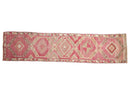 2.5x11.5 Vintage Distressed Kurd Rug Runner