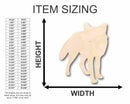 Unfinished Wood Fox Silhouette - Craft- up to 46" DIY