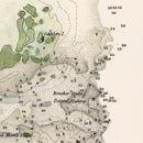 Vintage Mississippi River Delta Map 1851