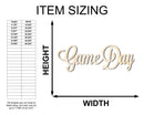 Unfinished Wood Game Day Shape - Word Craft - up to 46"