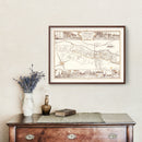 Vintage Map of Newburyport, Massachusetts 1955