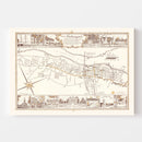 Vintage Map of Newburyport, Massachusetts 1955