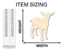 Unfinished Wood Goat Shape - Farm Animal Craft - up to 46" DIY