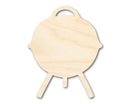 Unfinished Wood Charcoal Grill Shape - Craft - up to 46" DIY