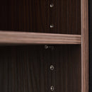 Set of 2, 32.5''-58.8'' Extendable & Rotating Cabinet with 1 Drawer, 90-Degree Corner Cabinet, Multifuctional Storage Combination Cabinet for Living Room, Hallway, Entryway, Black & Walnut