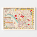 Vintage Map of Tokyo, Japan 1895