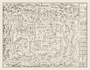 Vintage Map of Kyoto, Japan 1812