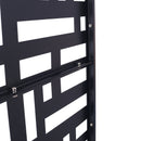 Outdoor & Indoor Privacy Screen Metal Privacy Screen 76' H×48' W, Freestanding Decorative Privacy Screen for Deck Balcony Patio