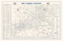 Vintage Map of Saigon, Vietnam 1968