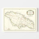 Vintage Map of Jamaica 1773