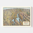 Vintage Hoover Dam & Lake Mead Map 1931