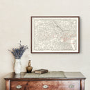 Vintage Map of Shanghai, China 1938