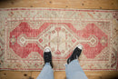 2.5x5 Vintage Distressed Oushak Rug Runner