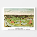 Vintage Map of Washington, DC 1892