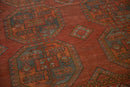 8.5x11 Vintage Distressed Ersari Carpet