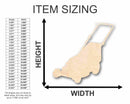 Unfinished Wood Mower Silhouette - Craft- up to 46" DIY