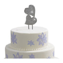 Glitter Galore Cake Topper  Dbl Hearts 7"