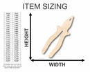 Unfinished Wood Plier Silhouette - Craft- up to 46" DIY