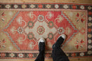 3x5.5 Vintage Distressed Oushak Rug