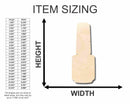 Unfinished Wood Polish Silhouette - Craft- up to 46" DIY