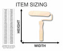 Unfinished Wood Roller Silhouette - Craft- up to 46" DIY