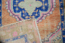 2.5x4.5 Vintage Distressed Oushak Rug
