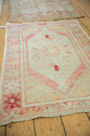 2.5x4 Vintage Distressed Oushak Rug