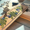 Cardboard Embroidery Kit Bookmark - Blueberry WLZ-006