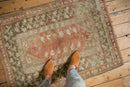3x4 Vintage Distressed Melas Square Rug