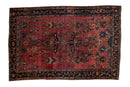 4x6.5 Antique Fine Sarouk Rug