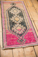 1.5x3.5 Vintage Distressed Kars Rug Mat Runner