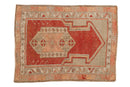 2.5x3 Vintage Distressed Oushak Square Rug