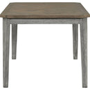7-Piece Farmhouse Dining Set Classic Rustic Table and 6 high-back design Chairs for Dining Room, Kitchen (Brown+Gray)