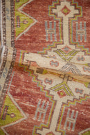 1.5x3 Vintage Distressed Oushak Rug Mat