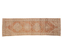 2.5x9 Vintage Distressed Oushak Rug Runner
