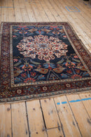 4.5x6 Antique Kurdish Bijar Rug