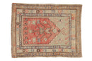2.5x3 Vintage Distressed Oushak Square Rug
