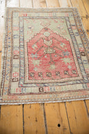 2.5x3 Vintage Distressed Oushak Square Rug