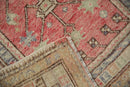 2.5x3 Vintage Distressed Oushak Square Rug