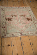 2.5x3 Vintage Distressed Oushak Square Rug