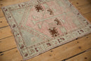 2.5x3 Vintage Distressed Oushak Square Rug